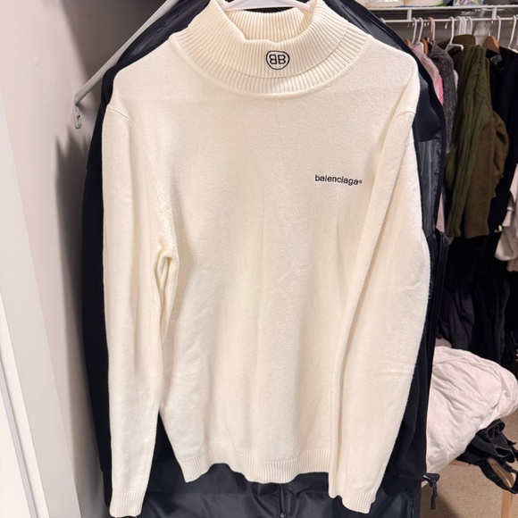 Balenciaga CEO White Men's Sweater